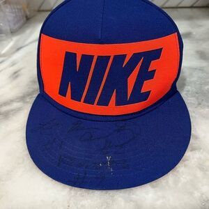 Nike Royal Blue and Red Logic Snap Back Cap Ball Hat